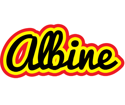Albine flaming logo