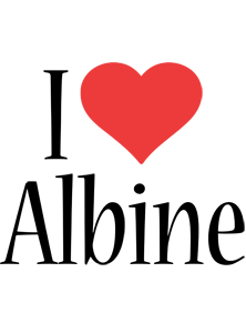 Albine i-love logo