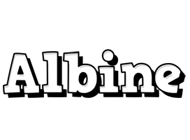 Albine snowing logo