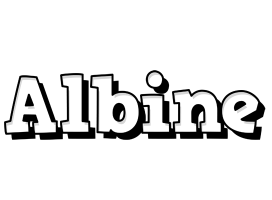 Albine snowing logo