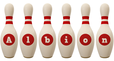 Albion bowling-pin logo