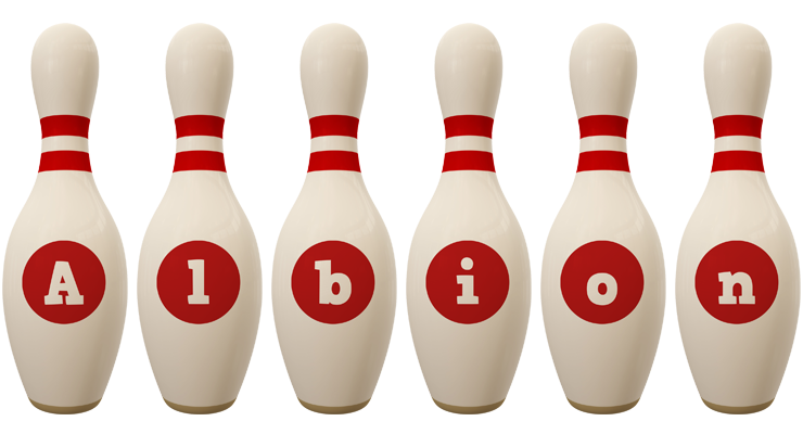 Albion bowling-pin logo