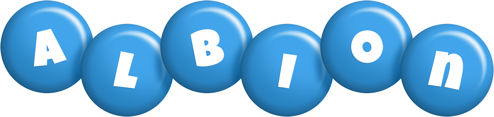 Albion candy-blue logo
