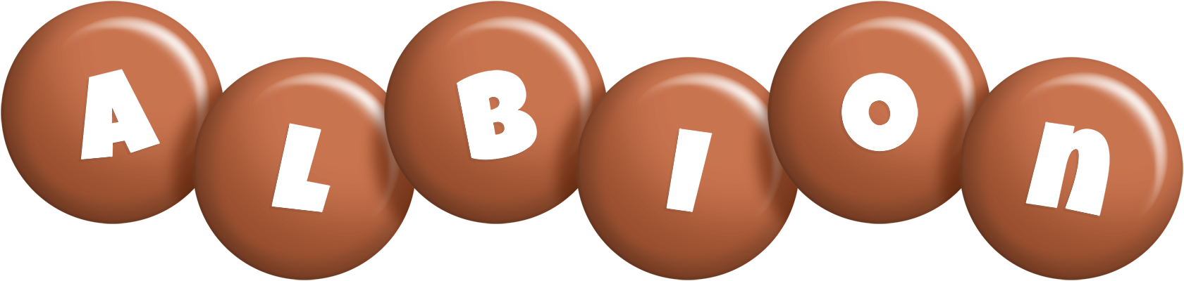 Albion candy-brown logo