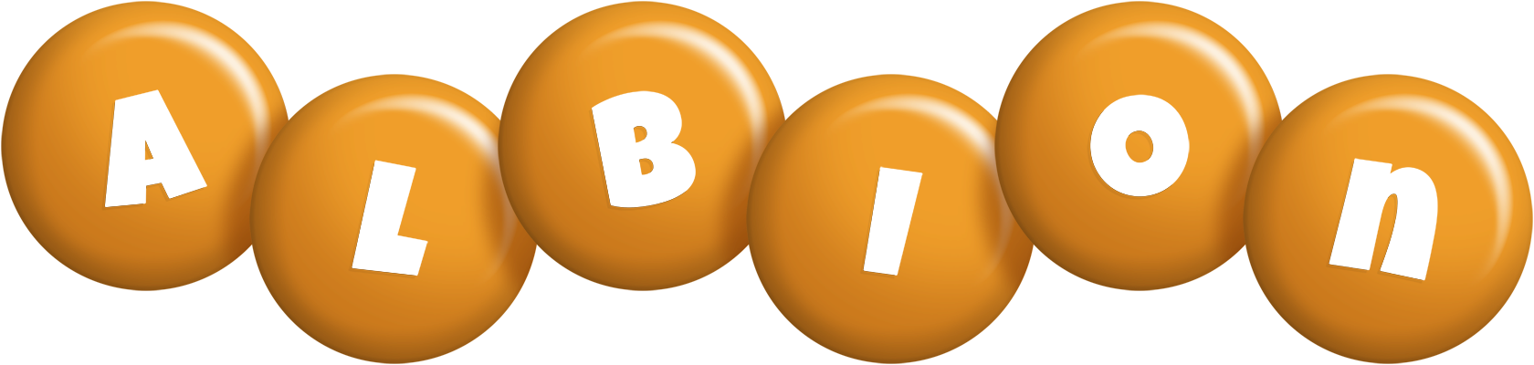 Albion candy-orange logo