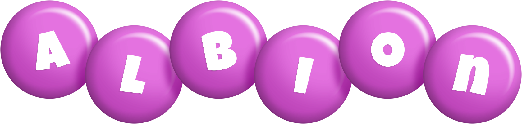 Albion candy-purple logo