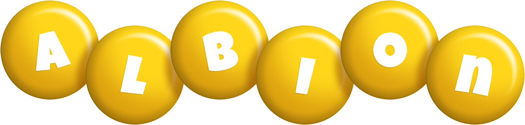 Albion candy-yellow logo