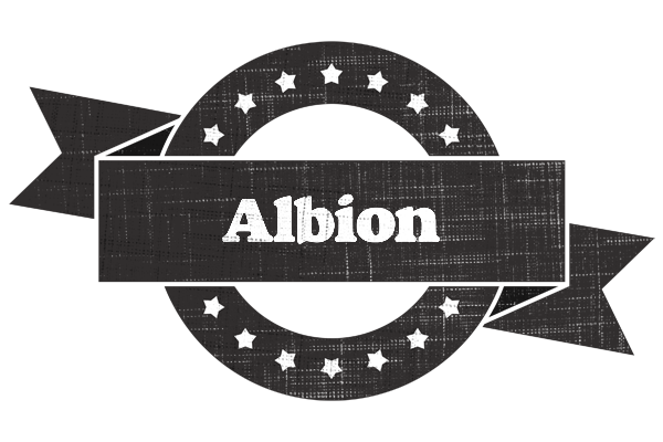 Albion grunge logo