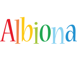 Albiona birthday logo