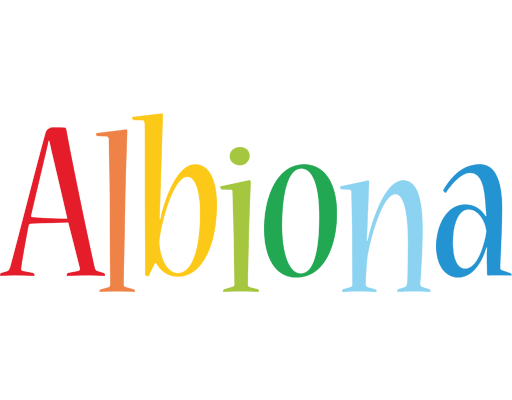 Albiona birthday logo