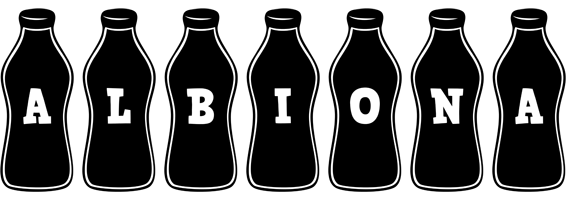 Albiona bottle logo