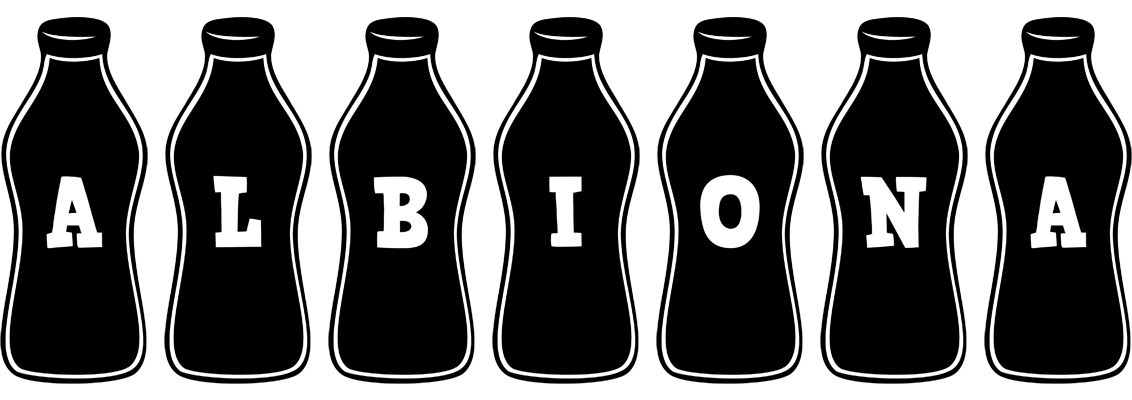 Albiona bottle logo