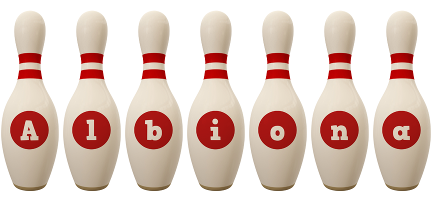 Albiona bowling-pin logo