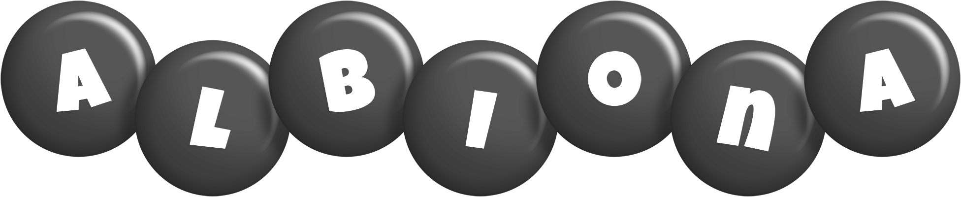 Albiona candy-black logo