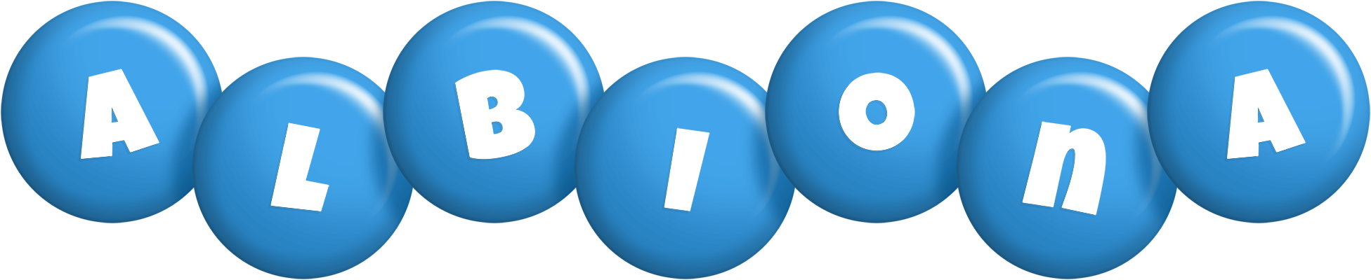 Albiona candy-blue logo