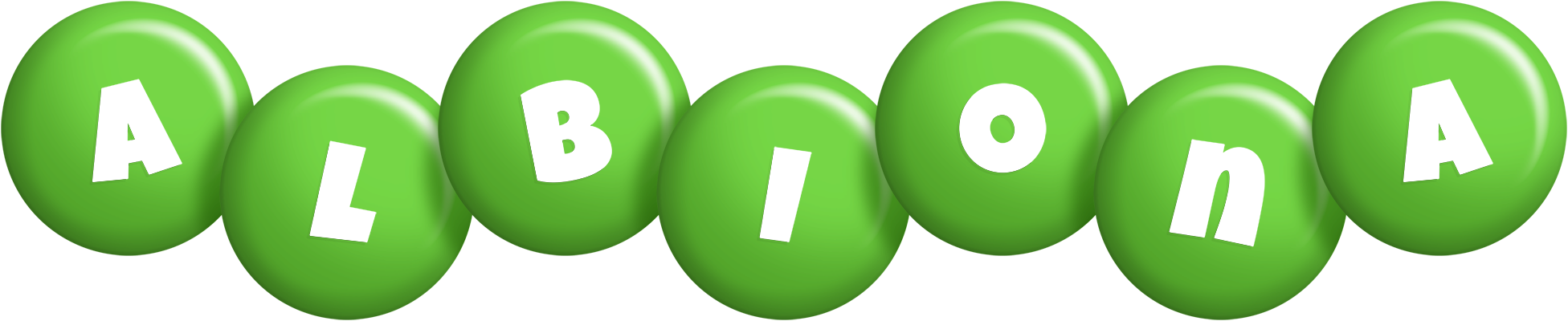 Albiona candy-green logo