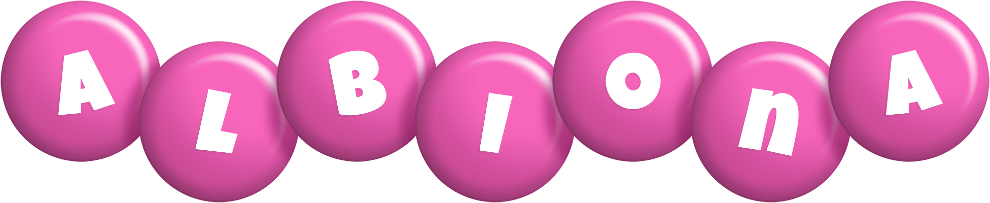 Albiona candy-pink logo