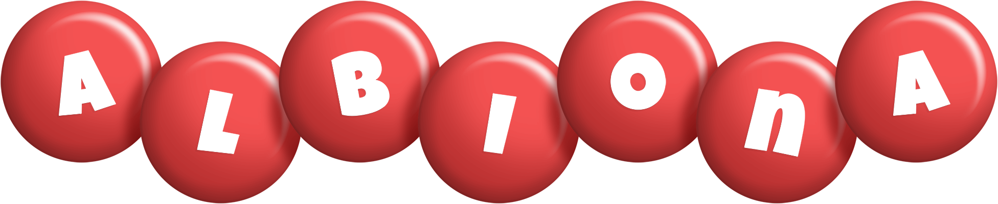 Albiona candy-red logo