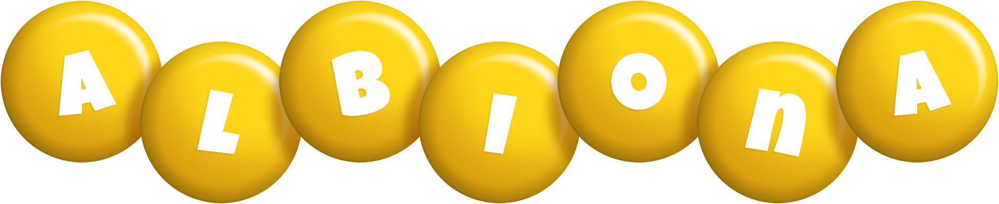Albiona candy-yellow logo