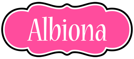 Albiona invitation logo