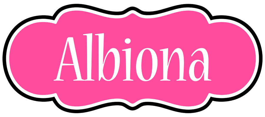Albiona invitation logo