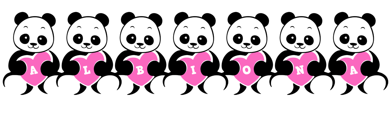 Albiona love-panda logo