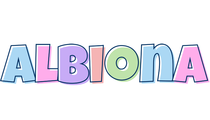 Albiona pastel logo