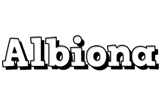 Albiona snowing logo