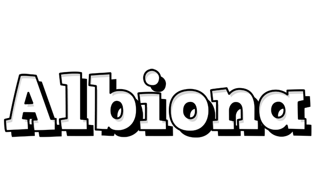 Albiona snowing logo