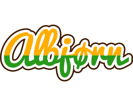 Albjørn banana logo