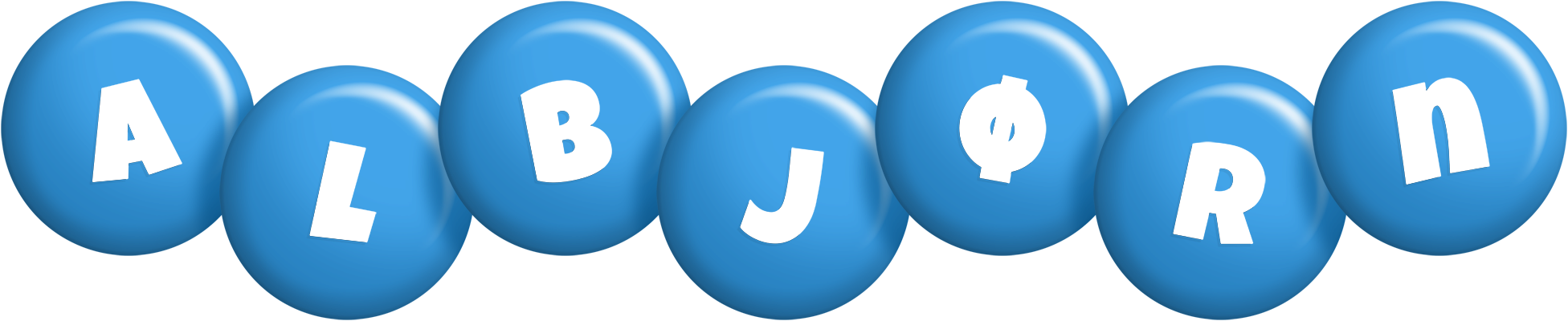 Albjørn candy-blue logo