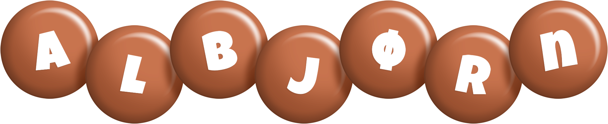 Albjørn candy-brown logo