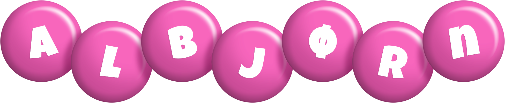 Albjørn candy-pink logo