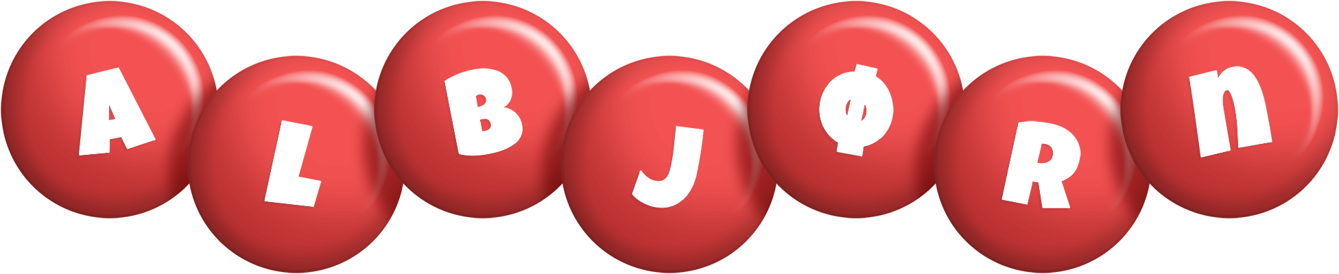 Albjørn candy-red logo