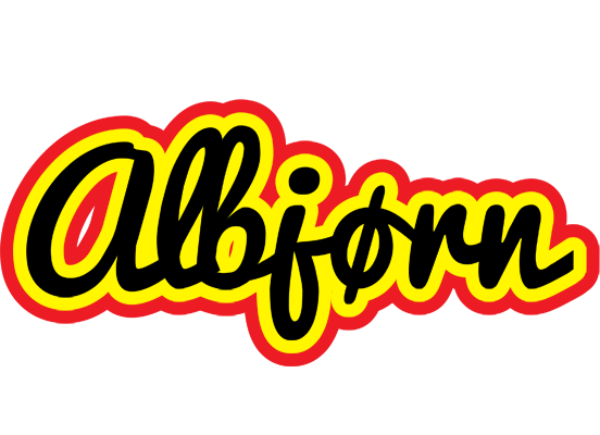 Albjørn flaming logo