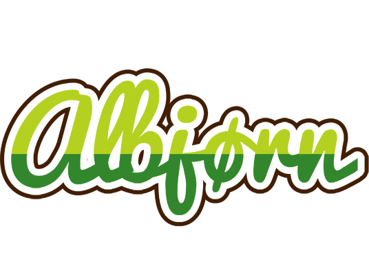 Albjørn golfing logo