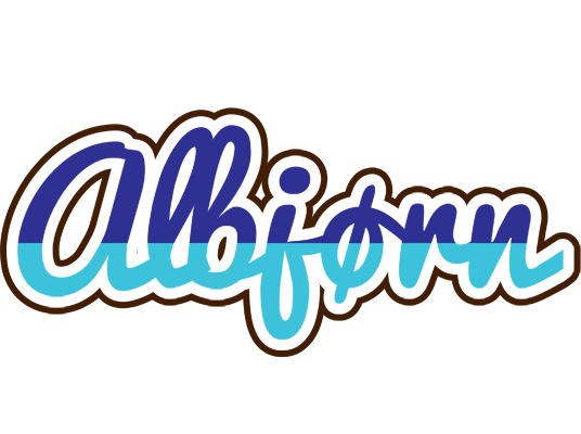 Albjørn raining logo