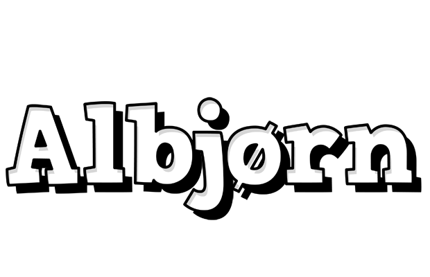 Albjørn snowing logo