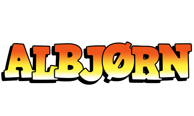 Albjørn sunset logo