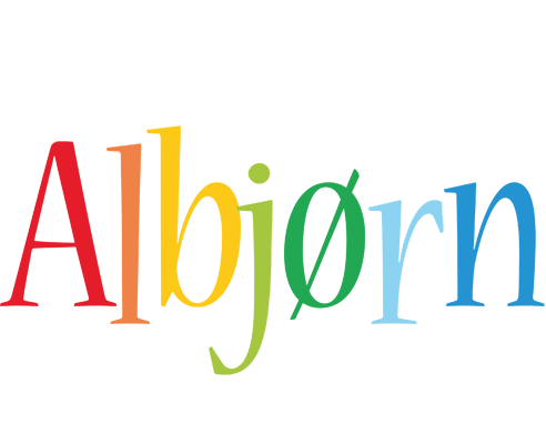 Albjørn birthday logo