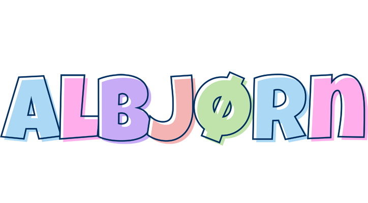 Albjørn pastel logo