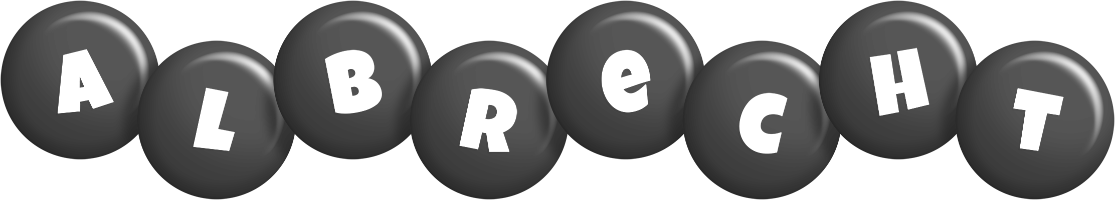 Albrecht candy-black logo