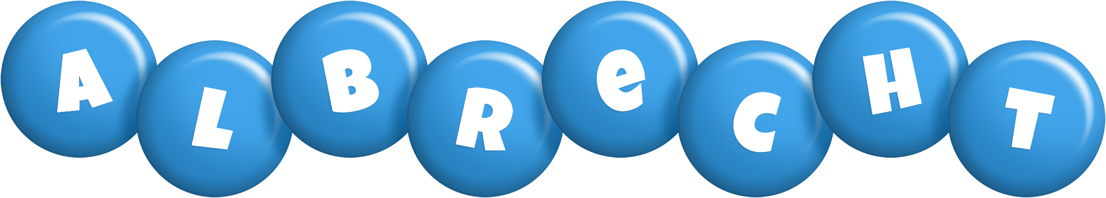 Albrecht candy-blue logo