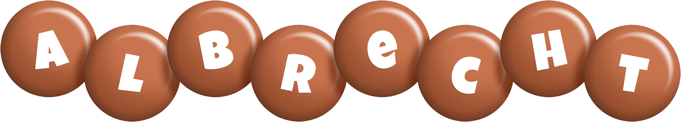 Albrecht candy-brown logo
