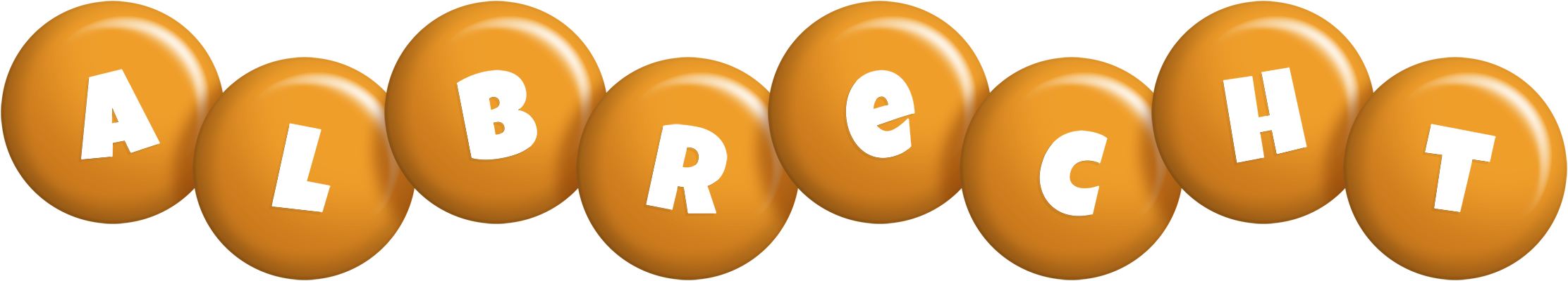 Albrecht candy-orange logo