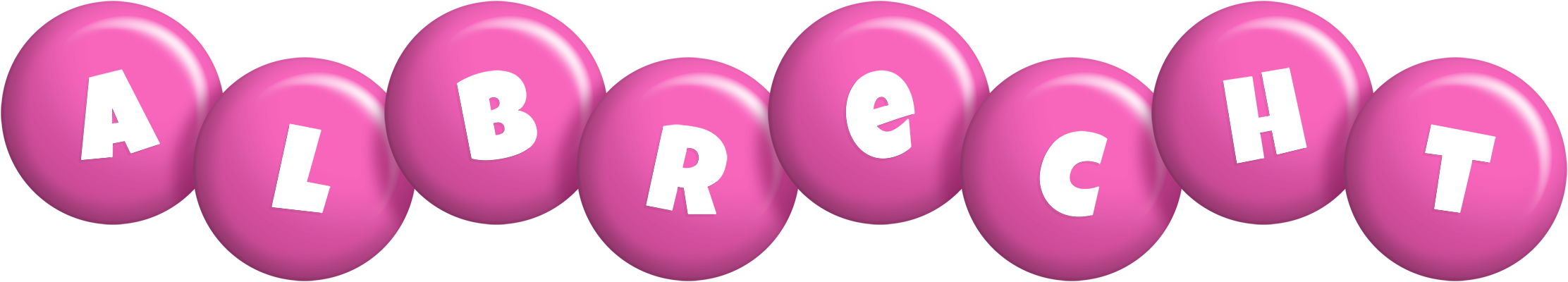 Albrecht candy-pink logo
