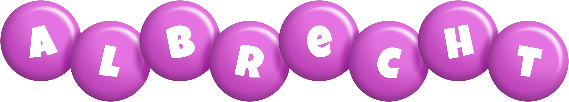 Albrecht candy-purple logo