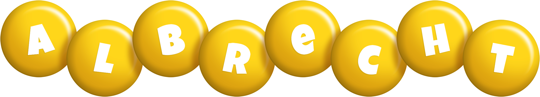 Albrecht candy-yellow logo
