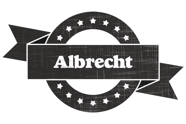Albrecht grunge logo