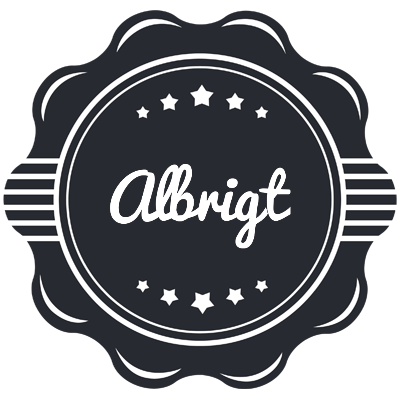 Albrigt badge logo